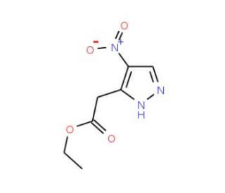 Ethyl (4-nitro-1H-pyrazol-3-yl)acetate - chemical structure image
