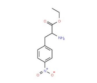 Ethyl 4-nitro-L-phenylalanine (CAS 34276-53-4) - chemical structure image