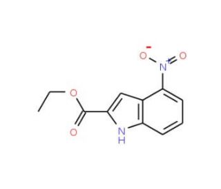 Ethyl-4-nitroindole-2-carboxylate (CAS 4993-93-5) - chemical structure image