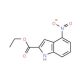 Ethyl-4-nitroindole-2-carboxylate (CAS 4993-93-5) - chemical structure image