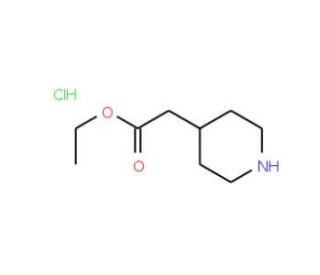 Ethyl 4-Piperidineacetate HCl (CAS 169458-04-2) - chemical structure image