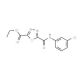 Ethyl 5-{[(3-chlorophenyl)amino]carbonyl}-1,3,4-thiadiazole-2-carboxylate - chemical structure image