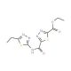 Ethyl 5-{[(5-ethyl-1,3,4-thiadiazol-2-yl)amino]-carbonyl}-1,3,4-thiadiazole-2-carboxylate - chemical structure image