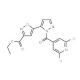 Ethyl 5-{1-[(2,6-dichloropyridin-4-yl)carbonyl]-1H-pyrazol-5-yl}isoxazole-3-carboxylate - chemical structure image
