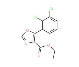 Ethyl 5-(2,3-dichlorophenyl)oxazole-4-carboxylate (CAS 951885-31-7) - chemical structure image