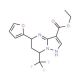 Ethyl 5-(2-furyl)-7-(trifluoromethyl)-4,5,6,7-tetrahydropyrazolo[1,5-a]pyrimidine-3-carboxylate - chemical structure image