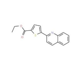 Ethyl 5-(2-quinolinyl)-2-thiophenecarboxylate - chemical structure image