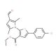 ethyl 5-(4-chlorophenyl)-2-(3-formyl-2,5-dimethyl-1H-pyrrol-1-yl)thiophene-3-carboxylate - chemical structure image