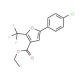 Ethyl 5-(4-chlorophenyl)-2-(trifluoromethyl)-3-furoate (CAS 175276-59-2) - chemical structure image