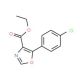 Ethyl 5-(4-chlorophenyl)oxazole-4-carboxylate (CAS 127919-28-2) - chemical structure image
