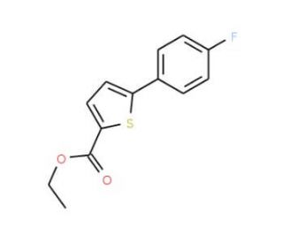 Ethyl 5-(4-fluorophenyl)-2-thiophenecarboxylate (CAS 848095-02-3) - chemical structure image