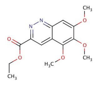 ethyl 5,6,7-trimethoxycinnoline-3-carboxylate - chemical structure image