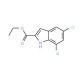 Ethyl 5,7-dichloro-1H-indole-2-carboxylate (CAS 4792-70-5) - chemical structure image