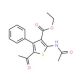 ethyl 5-acetyl-2-(acetylamino)-4-phenylthiophene-3-carboxylate - chemical structure image