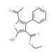 ethyl 5-acetyl-2-amino-4-phenylthiophene-3-carboxylate - chemical structure image