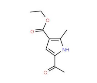 Ethyl 5-acetyl-2-methyl-1H-pyrrole-3-carboxylate - chemical structure image