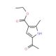 Ethyl 5-acetyl-2-methyl-1H-pyrrole-3-carboxylate - chemical structure image