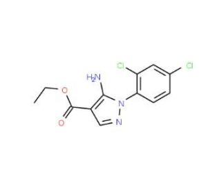 Ethyl 5-Amino-1-(2,4-dichlorophenyl)-1H-pyrazole-4-carboxylate (CAS 83279-66-7) - chemical structure image