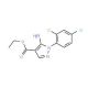 Ethyl 5-Amino-1-(2,4-dichlorophenyl)-1H-pyrazole-4-carboxylate (CAS 83279-66-7) - chemical structure image