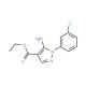 ethyl 5-amino-1-(3-chlorophenyl)-1H-pyrazole-4-carboxylate (CAS 15001-08-8) - chemical structure image