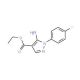 Ethyl 5-amino-1-(4-fluorophenyl)pyrazole-4-carboxylate (CAS 138907-68-3) - chemical structure image