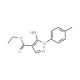 Ethyl 5-amino-1-(4-methylphenyl)-1H-pyrazole-4-carboxylate (CAS 15001-11-3) - chemical structure image
