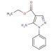 Ethyl 5-amino-1-phenyl-4-pyrazolecarboxylate (CAS 16078-71-0) - chemical structure image