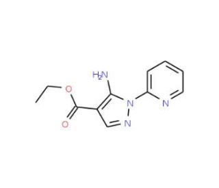 ethyl 5-amino-1-pyridin-2-yl-1H-pyrazole-4-carboxylate (CAS 69722-29-8) - chemical structure image