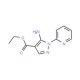 ethyl 5-amino-1-pyridin-2-yl-1H-pyrazole-4-carboxylate (CAS 69722-29-8) - chemical structure image