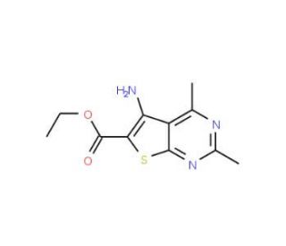 ethyl 5-amino-2,4-dimethylthieno[2,3-d]pyrimidine-6-carboxylate - chemical structure image