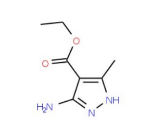 Ethyl 5-amino-3-methyl-1H-pyrazole-4-carboxylate (CAS 23286-70-6) - chemical structure image