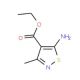 Ethyl 5-amino-3-methylisothiazole-4-carboxylate (CAS 34859-65-9) - chemical structure image