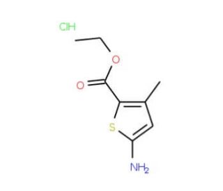 ethyl 5-amino-3-methylthiophene-2-carboxylate hydrochloride (CAS 41940-43-6) - chemical structure image