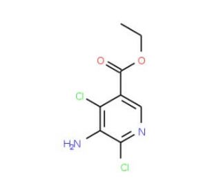 Ethyl 5-amino-4,6-dichloronicotinate (CAS 154012-16-5) - chemical structure image