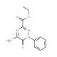 ethyl 5-amino-6-oxo-1-phenyl-1,6-dihydro-1,2,4-triazine-3-carboxylate (CAS 127720-99-4) - chemical structure image