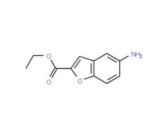 Ethyl 5-aminobenzo[b]furan-2-carboxylate (CAS 174775-48-5) - chemical structure image