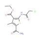 Ethyl 5-(aminocarbonyl)-2-[(chloroacetyl)amino]-4-methylthiophene-3-carboxylate - chemical structure image