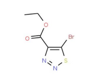 Ethyl 5-bromo-1,2,3-thiadiazole-4-carboxylate (CAS 6439-91-4) - chemical structure image