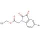 Ethyl (5-bromo-2,3-dioxo-2,3-dihydro-1H-indol-1-yl)acetate - chemical structure image