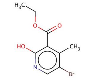 ethyl 5-bromo-2-hydroxy-4-methylnicotinate (CAS 914223-36-2) - chemical structure image