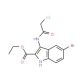 Ethyl 5-bromo-3-[(chloroacetyl)amino]-1H-indole-2-carboxylate - chemical structure image