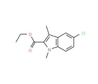 Ethyl 5-chloro-1,3-dimethyl-1H-indole-2-carboxylate - chemical structure image