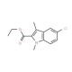 Ethyl 5-chloro-1,3-dimethyl-1H-indole-2-carboxylate - chemical structure image