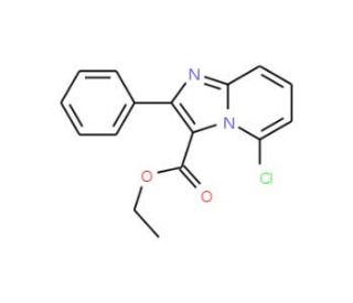 Ethyl 5-chloro-2-phenylimidazo[1,2-a]pyridine-3-carboxylate - chemical structure image