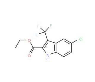 Ethyl 5-chloro-3-(trifluoromethyl)-1H-indole-2-carboxylate - chemical structure image