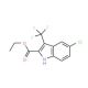 Ethyl 5-chloro-3-(trifluoromethyl)-1H-indole-2-carboxylate - chemical structure image