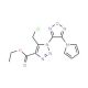 Ethyl 5-(chloromethyl)-1-[4-(1H-pyrrol-1-yl)-1,2,5-oxadiazol-3-yl]-1H-1,2,3-triazole-4-carboxylate - chemical structure image