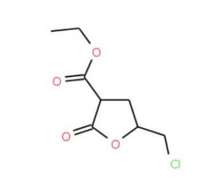 ethyl 5-(chloromethyl)-2-oxotetrahydrofuran-3-carboxylate - chemical structure image