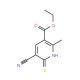 ethyl 5-cyano-6-mercapto-2-methylnicotinate (CAS 113858-90-5) - chemical structure image