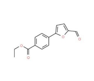 Ethyl (5-formyl-2-furyl)benzoate (CAS 19247-87-1) - chemical structure image
